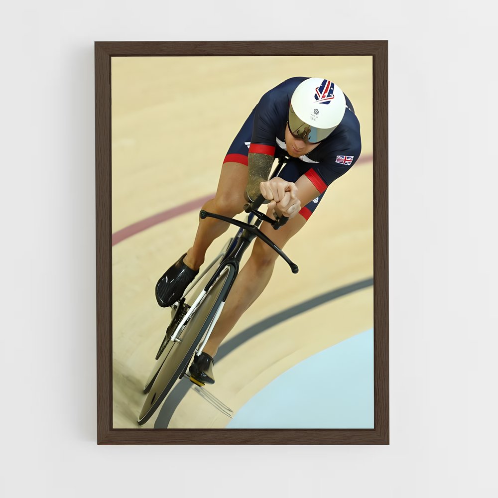 Poster Piste Éclair – affiche Cyclisme (vue 5)